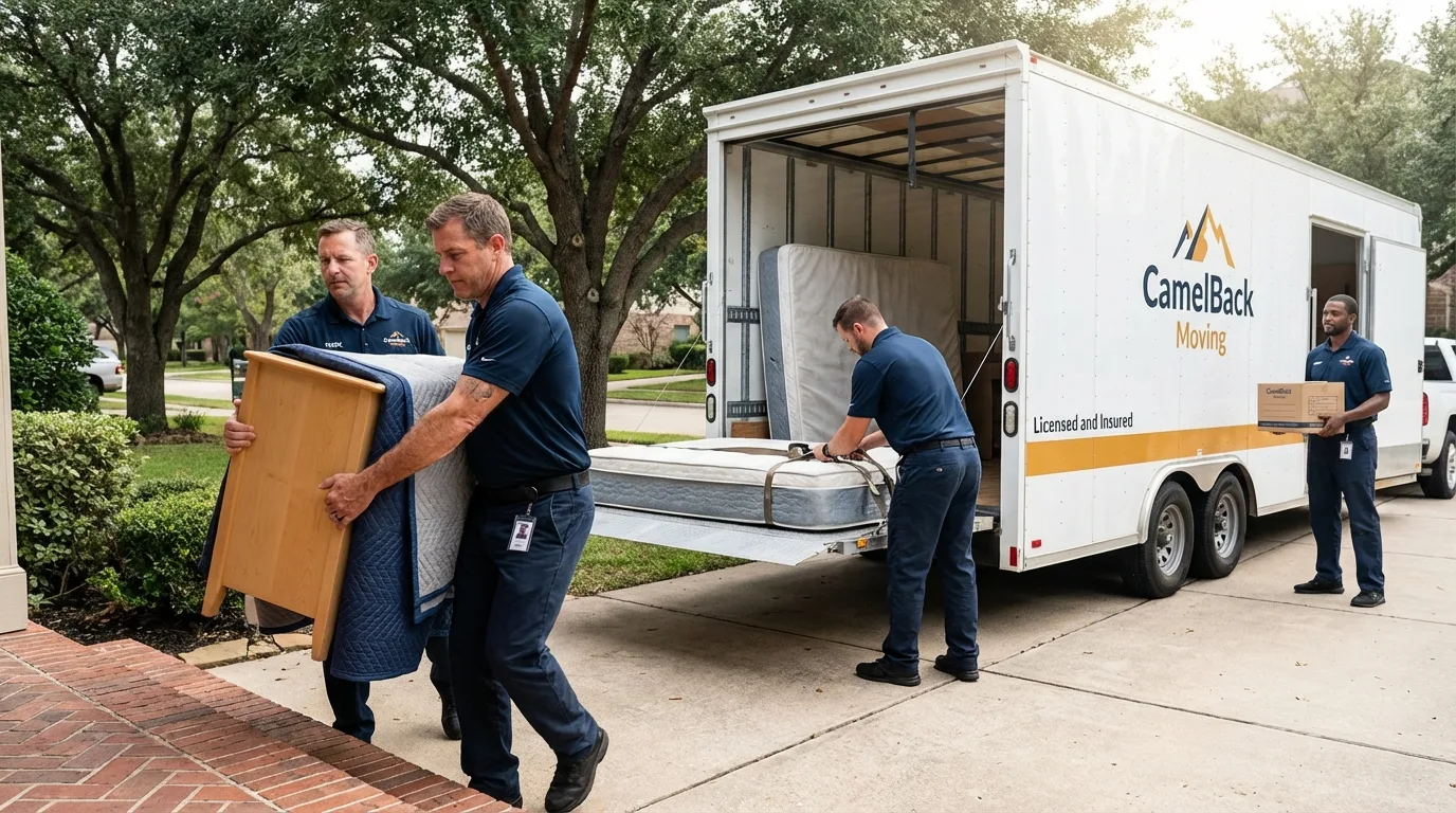 Crew loading residential truck for cross-state move from Owensboro, KY